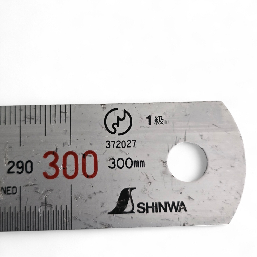 Shinwa 300mm Stainless Steel Metric Ruler Japan Precision Machinist Tool - Picture 5 of 8
